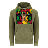 Vintage Olive my history is black Vintage Hoodie - TumblerDesignByShophia
