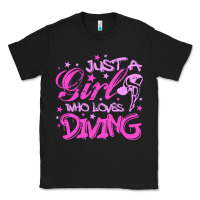 Black funny springboard diving quote diver gift for love girl Classic Tee - lanVoArt