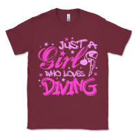 Burgundy funny springboard diving quote diver gift for love girl Classic Tee - lanVoArt