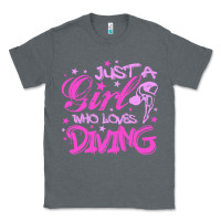 Charcoal Heather funny springboard diving quote diver gift for love girl Classic Tee - lanVoArt