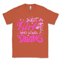 Copper funny springboard diving quote diver gift for love girl Classic Tee - lanVoArt