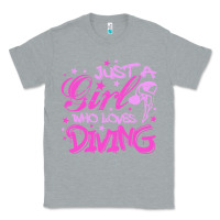 Heather Grey funny springboard diving quote diver gift for love girl Classic Tee - lanVoArt