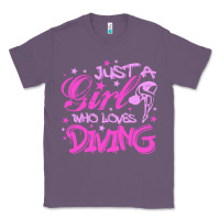 Lavender funny springboard diving quote diver gift for love girl Classic Tee - lanVoArt