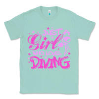 Seafoam funny springboard diving quote diver gift for love girl Classic Tee - lanVoArt