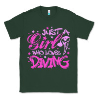 Sports Green funny springboard diving quote diver gift for love girl Classic Tee - lanVoArt