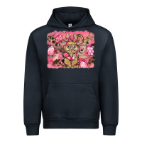 Navy pink camouflage bunny background Urban Hoodie - BarkalooDesign