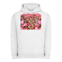 Pigment Lunar Rock pink camouflage bunny background Urban Hoodie - BarkalooDesign