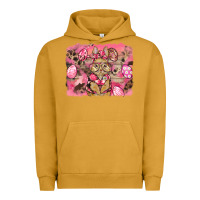 Pigment Peanut Butter pink camouflage bunny background Urban Hoodie - BarkalooDesign