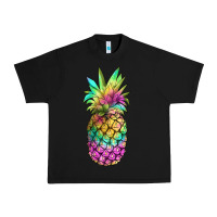 Black tie dye pineapple Urban Heavy Tee - JahusDesignShop