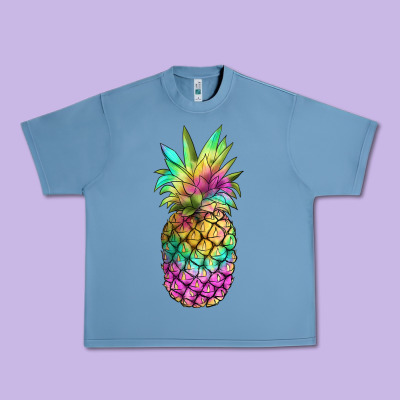 Tie Dye Pineapple Urban Heavy Tee Designed By Jahusdesignshop