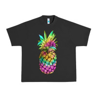 Pigment Black tie dye pineapple Urban Heavy Tee - JahusDesignShop