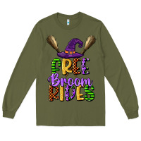 Army Green free broom rides Long Sleeve Tee - CowGirlArtShop