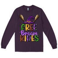 Plum free broom rides Long Sleeve Tee - CowGirlArtShop