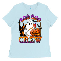 Baby Blue Boo Boo Crew Nurse Ladies Tee - LillyAllenDesigns