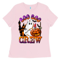 Bubblegum Pink Boo Boo Crew Nurse Ladies Tee - LillyAllenDesigns