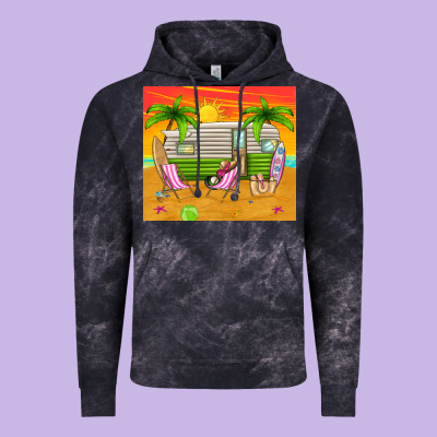 Summer Caravan Vintage Hoodie Designed By Tumblerdesignbyshophia