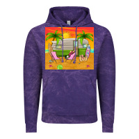 Cloud Purple summer caravan Vintage Hoodie - TumblerDesignByShophia