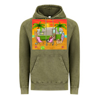 Vintage Olive summer caravan Vintage Hoodie - TumblerDesignByShophia