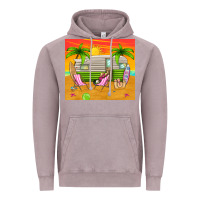 Vintage Zinc summer caravan Vintage Hoodie - TumblerDesignByShophia
