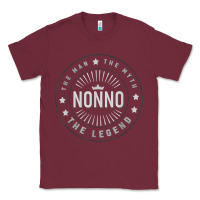 Burgundy Graphic 365 Nonno The Legend Grandpa Men Funny Gift Classic Tee - lanVoArt