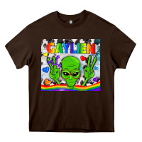 Chocolate Brown LGBTQ Gaylien Tumbler Heavy Core Tee - BundleAndBundleShop