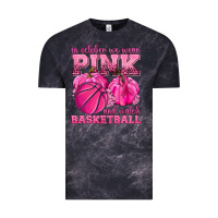 Cloud Black In October We Wear Pink and Watch Basketball Vintage Tee - texasbilliewilder