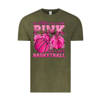 Vintage Olive In October We Wear Pink and Watch Basketball Vintage Tee - texasbilliewilder