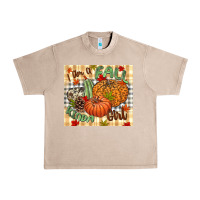 French Oak I am a Fall kinda girl pumpkin Fall Urban Heavy Tee - NancyCooperArtShop