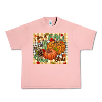Salmon I am a Fall kinda girl pumpkin Fall Urban Heavy Tee - NancyCooperArtShop