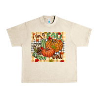 Sandshell I am a Fall kinda girl pumpkin Fall Urban Heavy Tee - NancyCooperArtShop