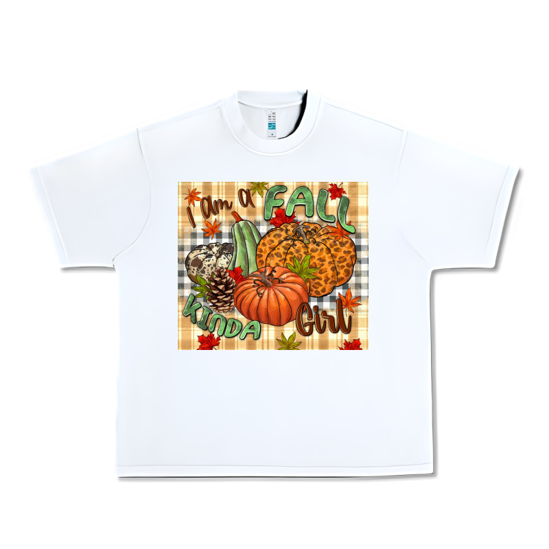 I Am A Fall Kinda Girl Pumpkin Fall Urban Heavy Tee by NancyCooperArtShop | Teevron