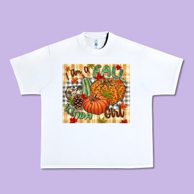 I Am A Fall Kinda Girl Pumpkin Fall Urban Heavy Tee Designed By Nancycooperartshop