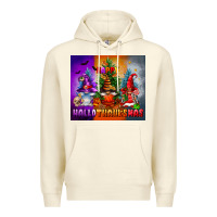 Sandshell happy hallothanksmas Premium Hoodie - FaDigitalArtStudio