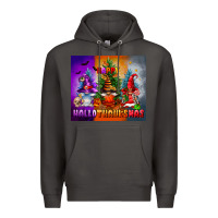 Smoke happy hallothanksmas Premium Hoodie - FaDigitalArtStudio
