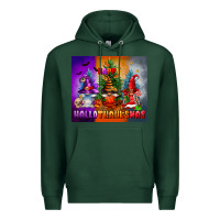 Sports Green happy hallothanksmas Premium Hoodie - FaDigitalArtStudio