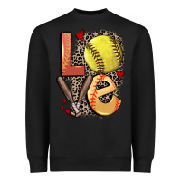 Black love softball Heavyweight Sweatshirt - FaDigitalArtStudio