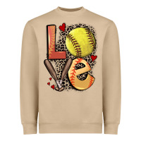 Mushroom love softball Heavyweight Sweatshirt - FaDigitalArtStudio