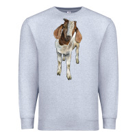 Heather Grey boer goat Premium Sweatshirt - LillyAllenDesigns