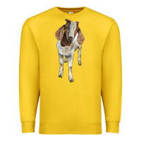 Lemon boer goat Premium Sweatshirt - LillyAllenDesigns