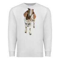 Oatmeal Heather boer goat Premium Sweatshirt - LillyAllenDesigns