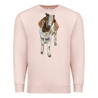 Pale Pink boer goat Premium Sweatshirt - LillyAllenDesigns