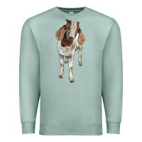 Seafoam boer goat Premium Sweatshirt - LillyAllenDesigns