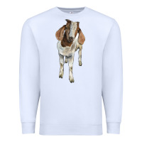 White boer goat Premium Sweatshirt - LillyAllenDesigns
