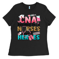 Black Western CNA Because Nurses Need Heroes Ladies Tee - LillyAllenDesigns