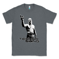 Charcoal Heather techno viking Classic Tee - lanVoArt