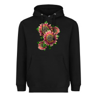 Black 4 crimson blaze sunflower Heavyweight Hoodie - LillyAllenDesigns