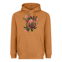Meerkat 4 crimson blaze sunflower Heavyweight Hoodie - LillyAllenDesigns