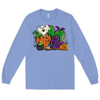 Colony Blue halloween heart Long Sleeve Tee - CowGirlArtShop
