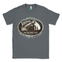 Charcoal Heather his master's voice Classic Tee - lanVoArt