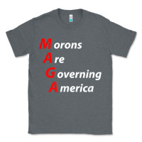 Charcoal Heather morons are governing america anti trump political t shirt Classic Tee - lanVoArt